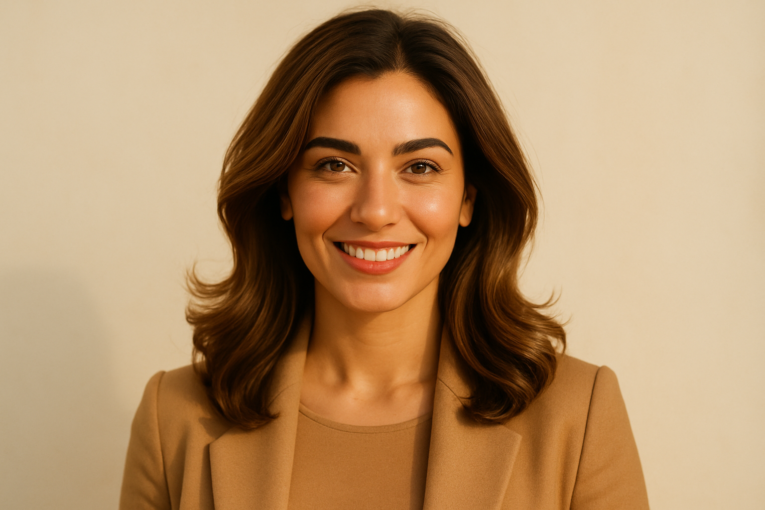 Salon ziyaretinden sonra kendine guvenli bir kadin